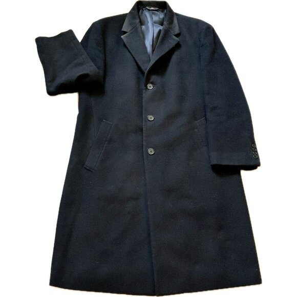 Brooks Brothers 346 Wool Cashmere Blend Overcoat Mens 44S Classic Formal Coat - Picture 3 of 16